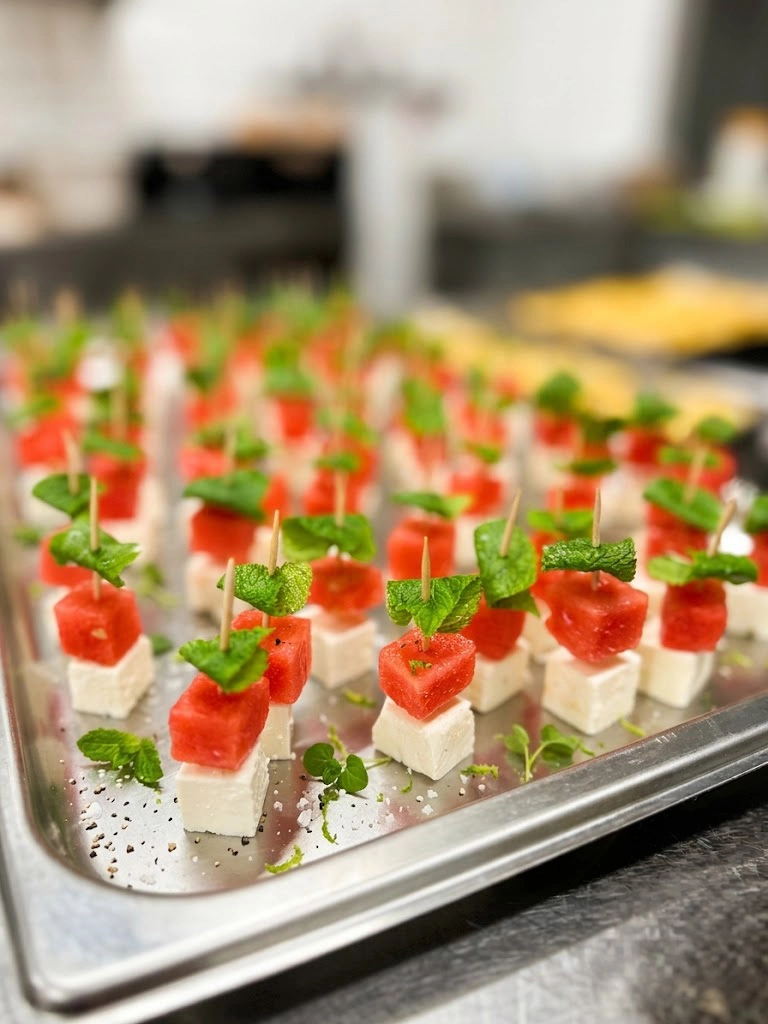 Entrées raffinées pour événement